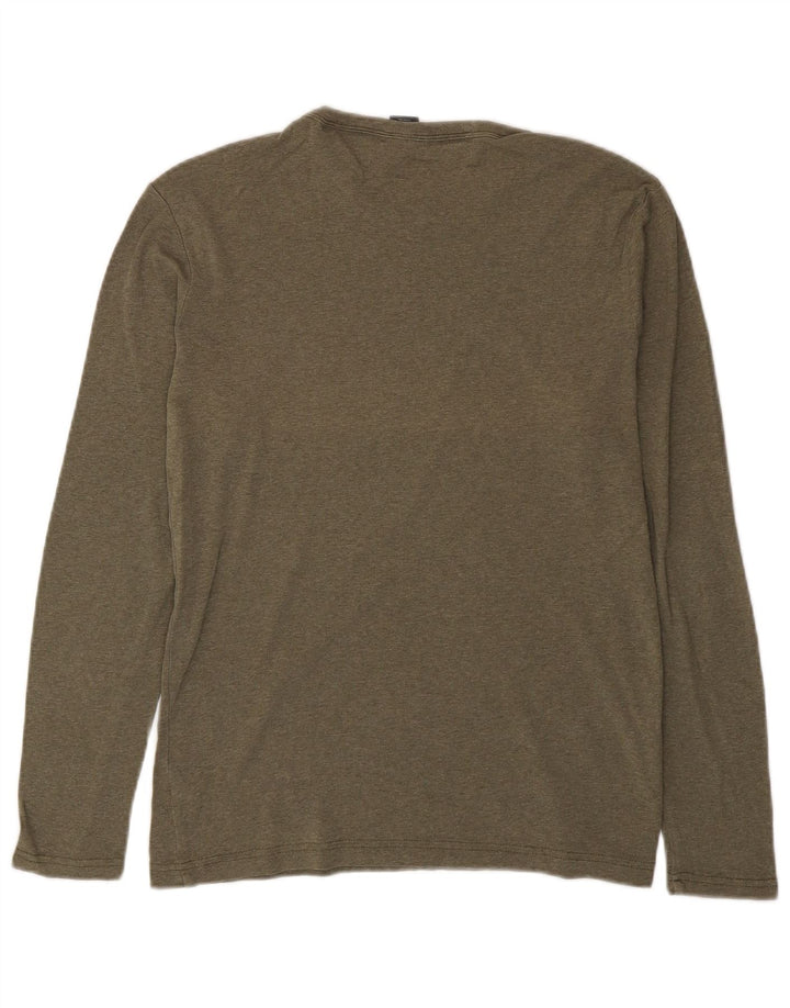G-Star Herren-Oberteil aus Baumwolle mit langen Ärmeln, Mittelkhaki