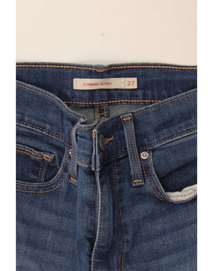 Levi's Slim Fit Skinny-Jeans für Damen, W27, L29, Blau