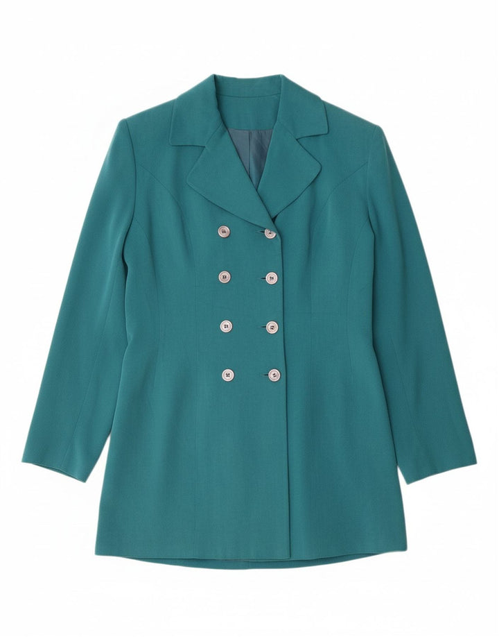 PRINCIPLES Womens Double Breasted Blazer Jacket UK 12 Medium Turquoise