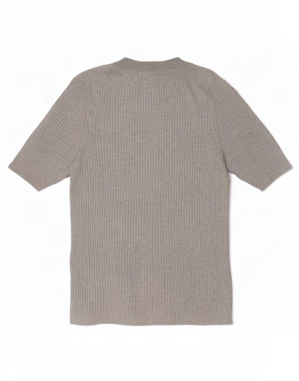 Gap Damen T-Shirt Top UK 6 XS Graue Baumwolle