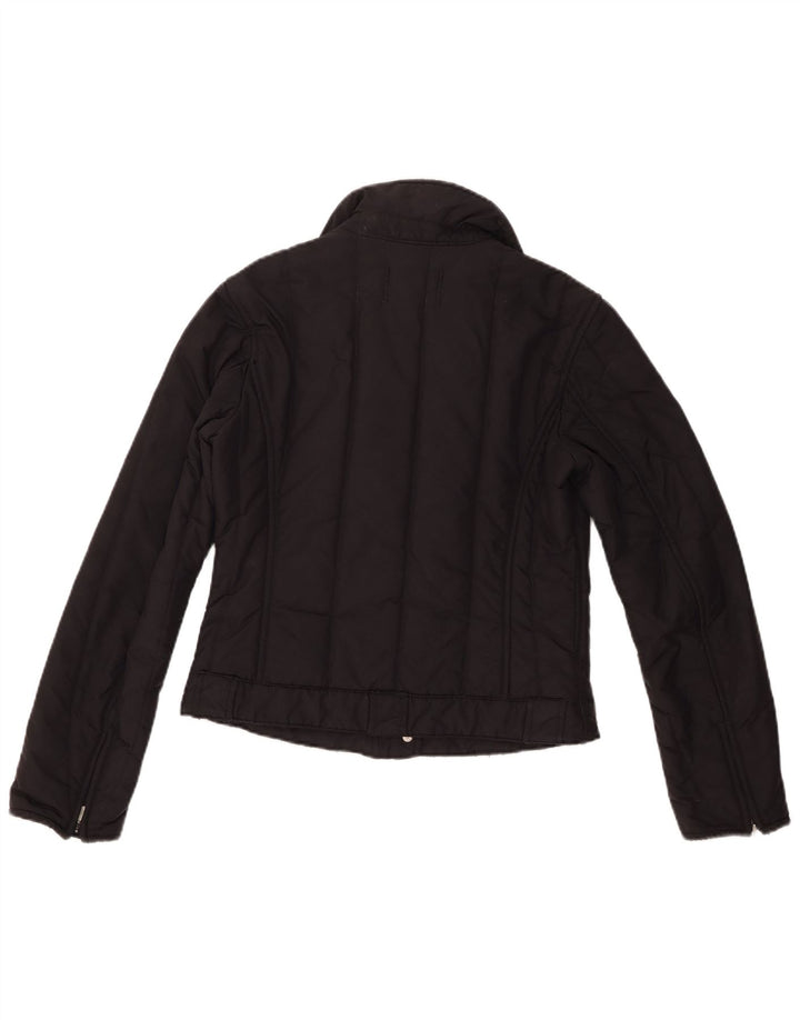 Refrigiwear Damen Bikerjacke UK 12 Mittelschwarzes Nylon