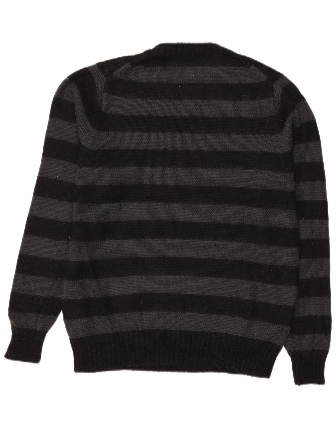 Marks & Spencer Herren Autograph Pullover mit Reißverschluss, Mittelschwarz gestreift