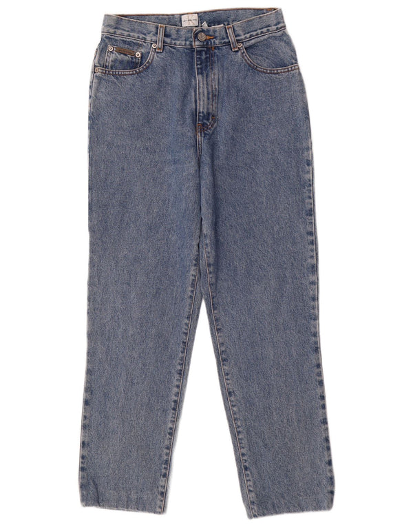 CALVIN KLEIN Damen Tapered Jeans US 10 Large W28 L28 Blaue Baumwolle