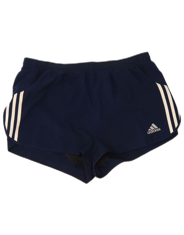 Adidas Damen Climalite Sport Shorts UK 14 Medium Marineblau