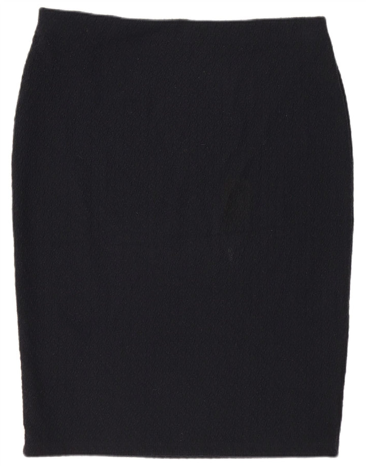 Marks & Spencer Damen Bleistiftrock UK 14 Large W32 Marineblau Polyester