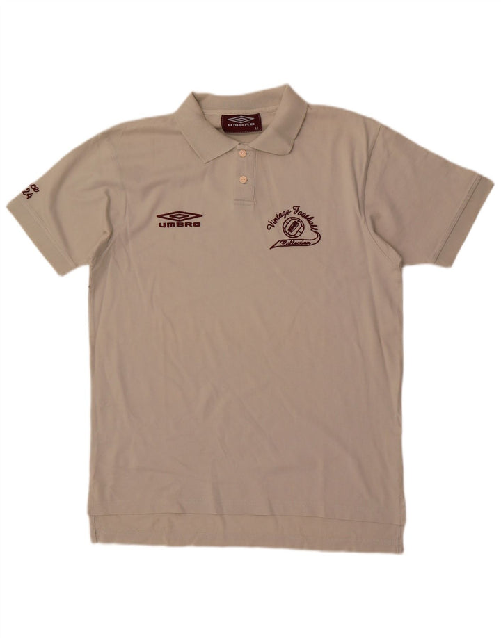 Umbro Herren-Poloshirt mit Grafik, mittelweiße Baumwolle