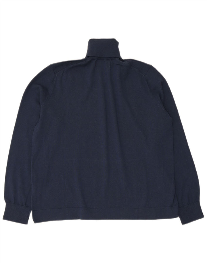 Indi & Cold Damen-Pullover mit Rollkragen, übergroß, Gr. 10, Marineblau