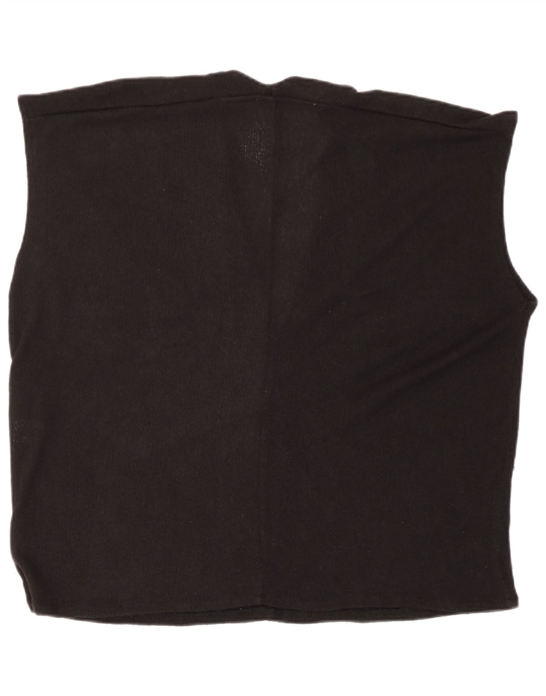 Zara Damen-Oversize-Weste-Tanktop UK 10 Small Schwarze Viskose