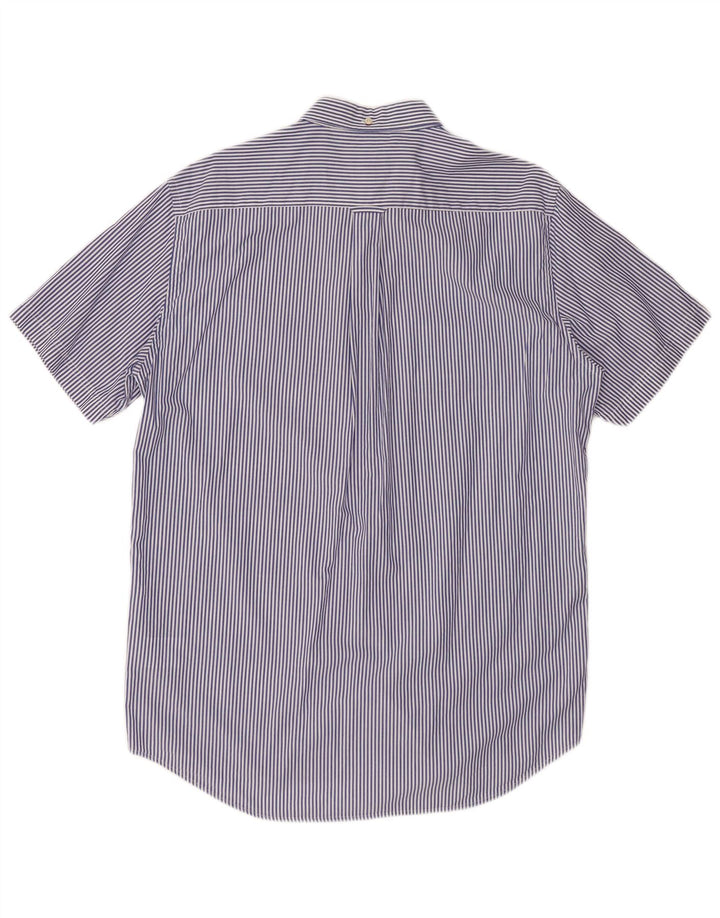 GANT Herren-Hemd mit normaler Passform, Größe 41/42, 16 1/2, große marineblaue Nadelstreifen