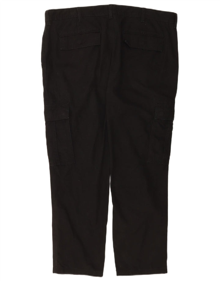Marks & Spencer Slim Cargo-Hose für Herren, W40, L29, schwarze Baumwolle