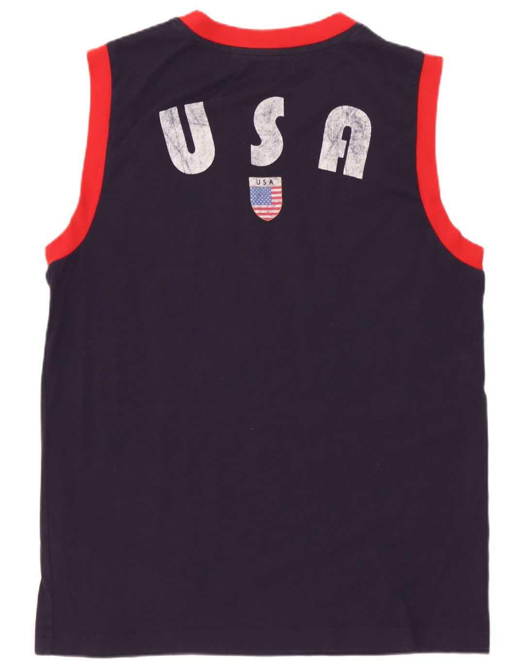 PUMA Herren Graphic Vest Top Large Marineblaue Baumwolle