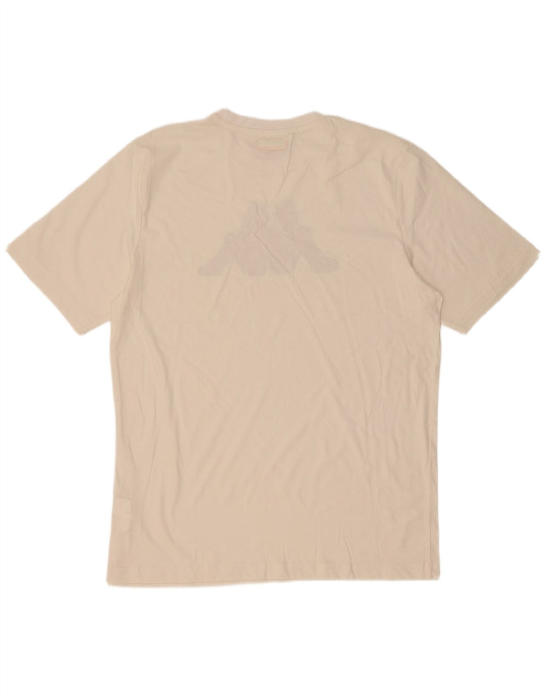 Kappa Herren Grafik-T-Shirt-Oberteil XL aus weißer Baumwolle