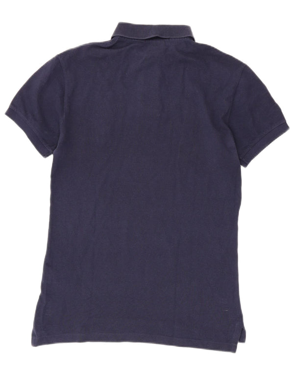 POLO RALPH LAUREN Grafisches Slim-Fit-Poloshirt für Herren, Größe S, Marineblau, Baumwolle