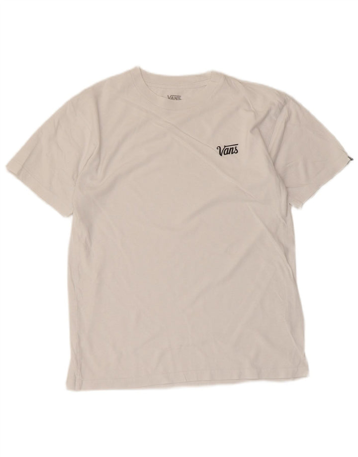 Vans Herren T-Shirt Top Small aus weißer Baumwolle