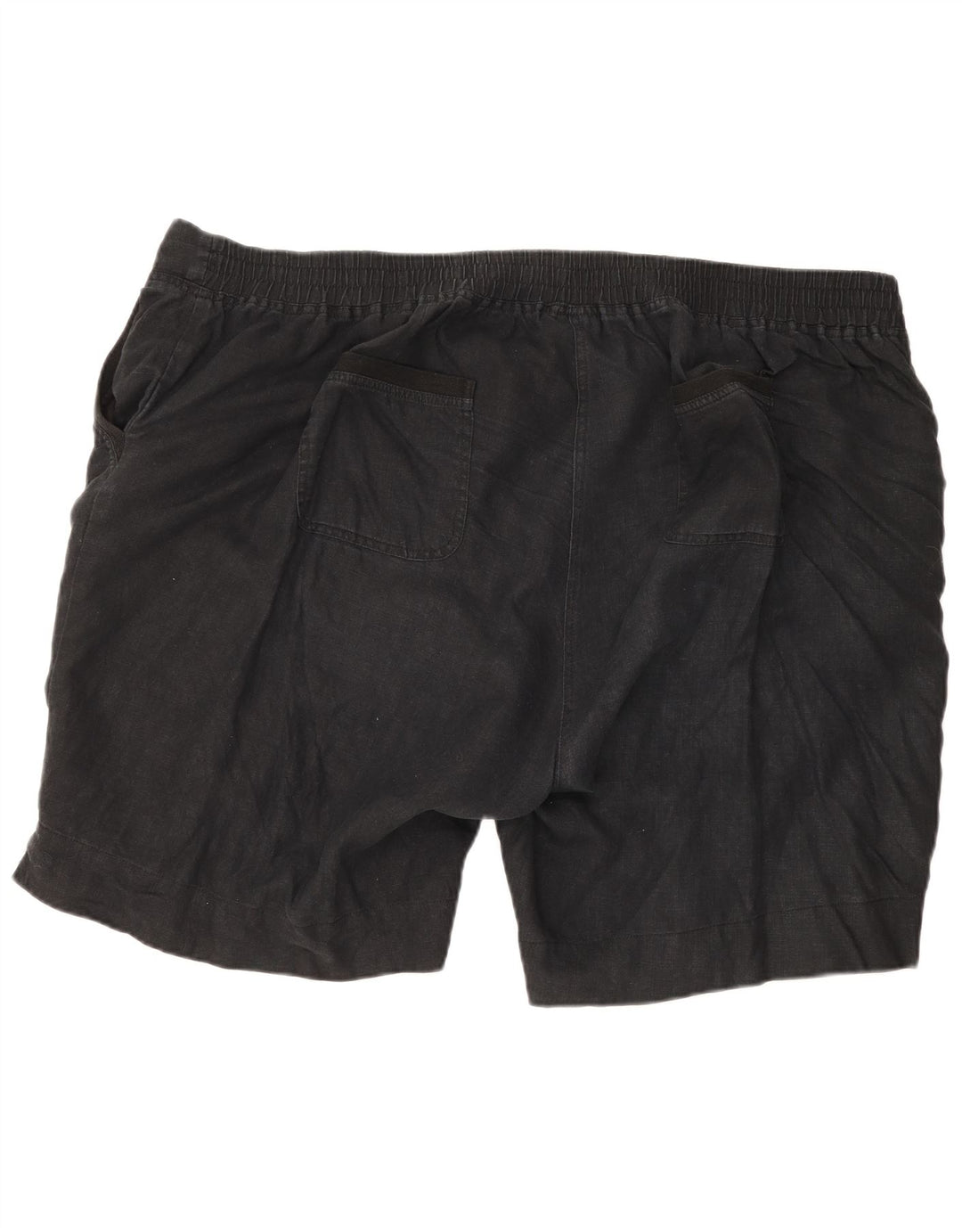 Marks & Spencer Herren Chinoshorts W52 5XL Schwarz Leinen