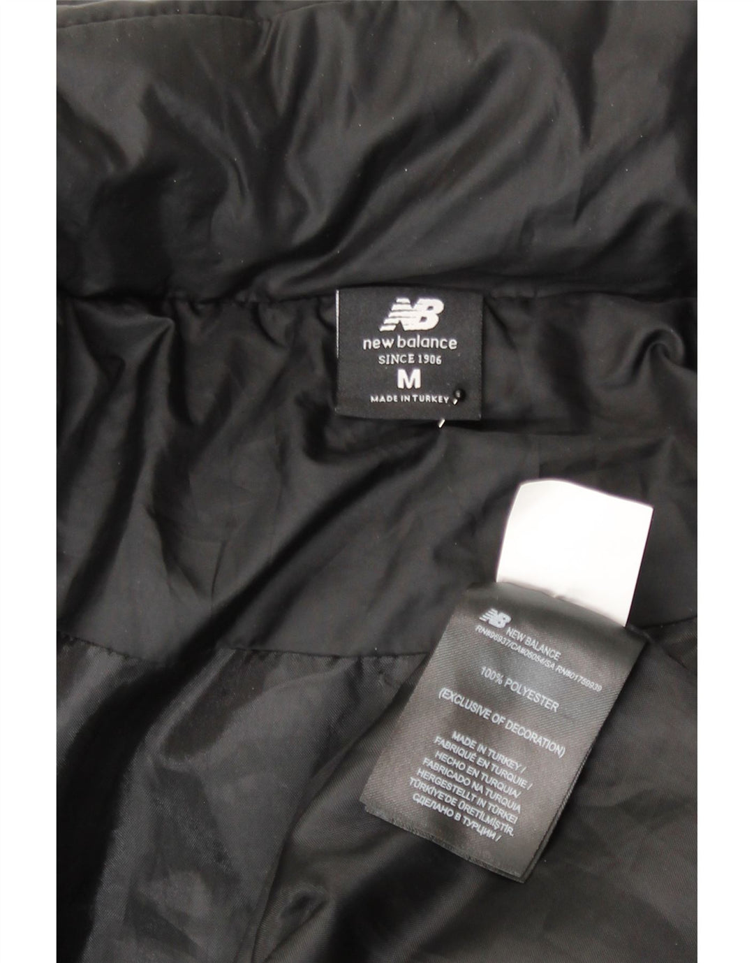 New Balance Damen Kapuzen-Übergröße, gepolsterter Mantel, UK 14, Mittelschwarz