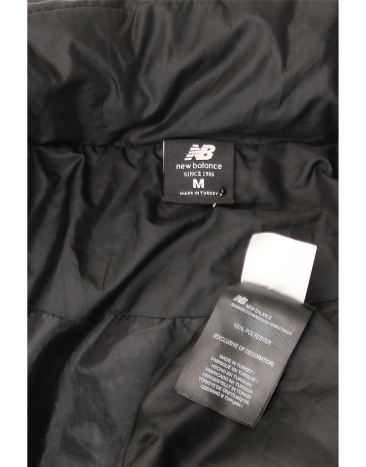 New Balance Damen Kapuzen-Übergröße, gepolsterter Mantel, UK 14, Mittelschwarz