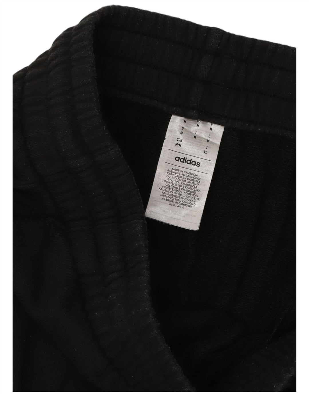 Adidas Herren-Trainingshose mit Grafik, mittelschwarz, Baumwolle