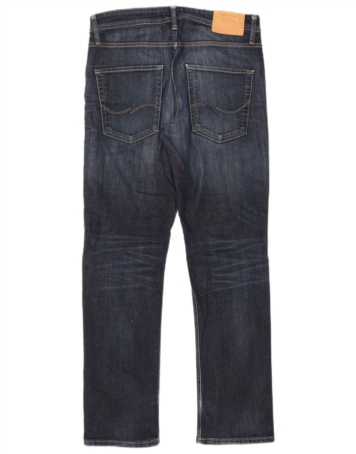 Jack & Jones Herren Clark Regular Fit Straight Jeans W32 L32 Blau
