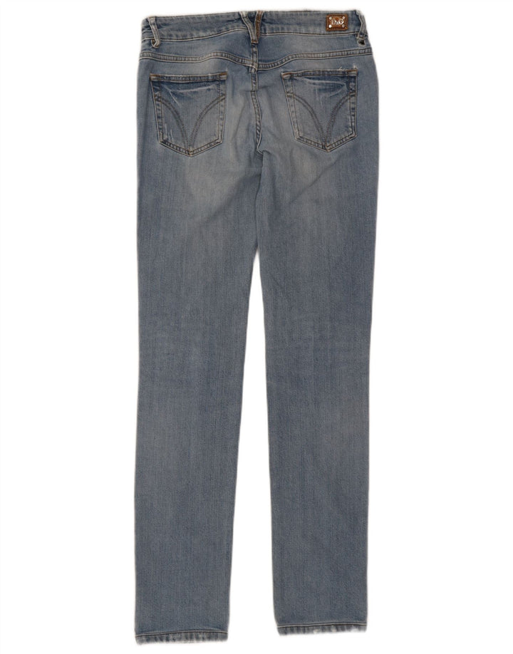Dolce & Gabbana Damen Distressed Slim Jeans W29 L32 Blaue Baumwolle