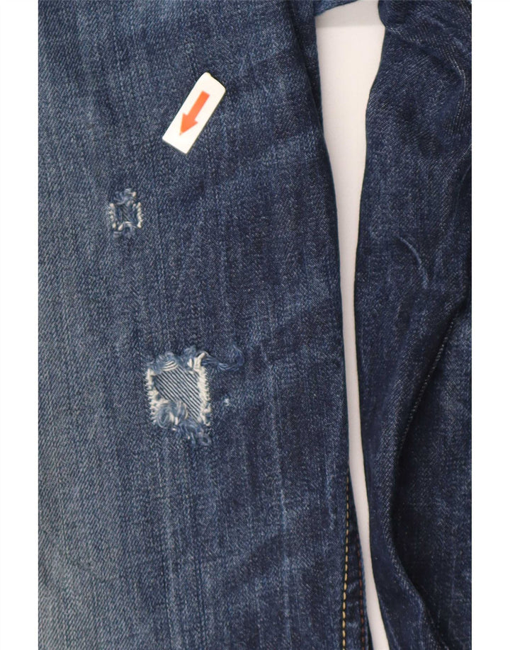 Diesel Herren Straight Jeans W32 L32 Blaue Baumwolle