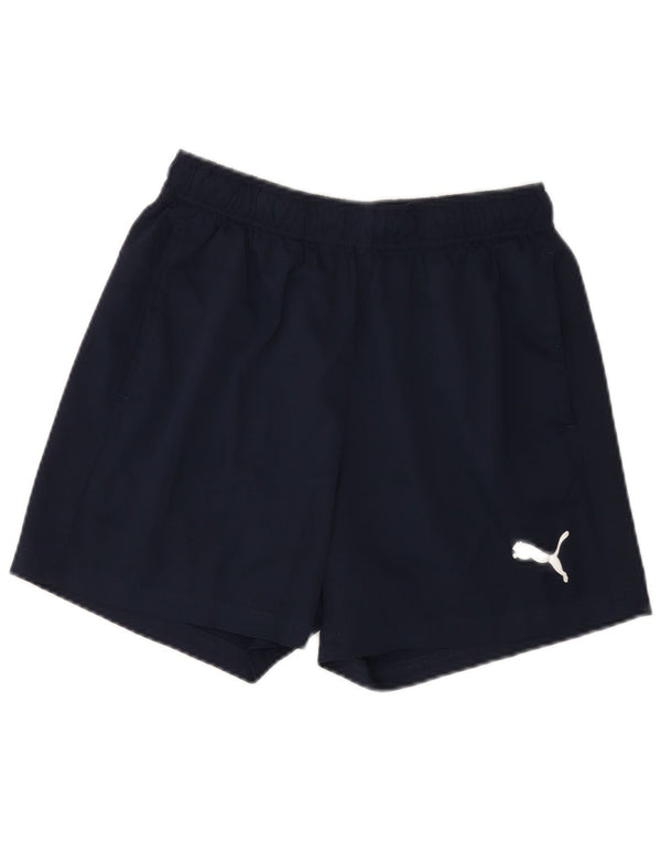 Puma Mens Sport Shorts Medium  Navy Blue Polyester