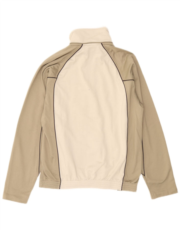 Oasis Herren-Trainingsanzug-Oberteil, Jacke, klein, beige, Farbblock-Polyester