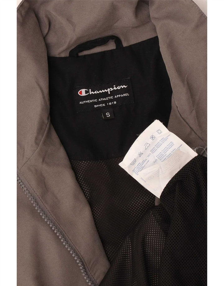 Champion Herren-Trainingsanzug-Oberjacke, kleines graues Farbblock-Polyester