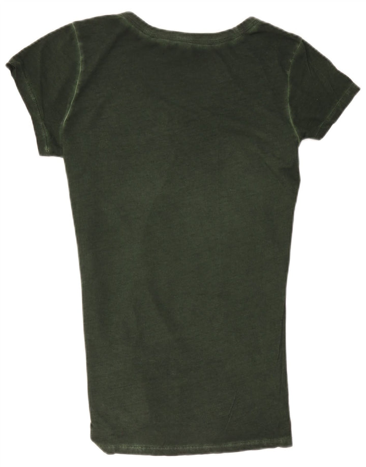 G-Star Herren Grafik-T-Shirt-Oberteil aus mittelgrüner Baumwolle