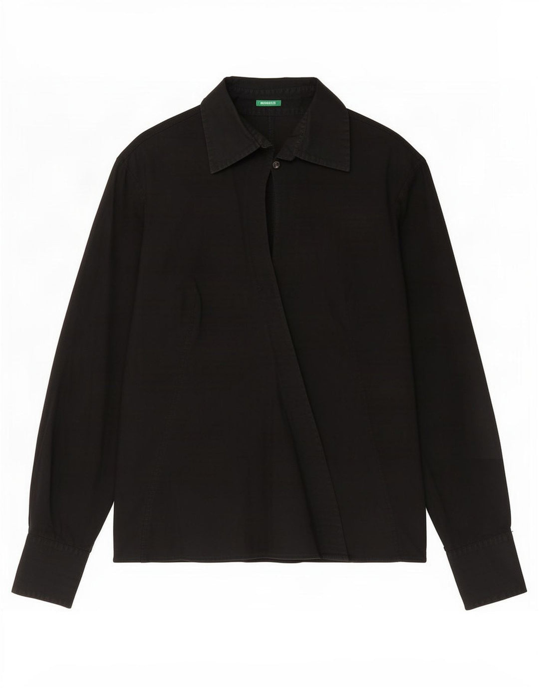 Benetton Damen-Hemd UK 16 Large Schwarz