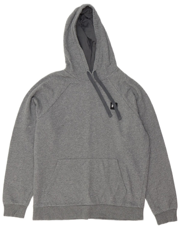 Under Armour Herren Kapuzenpullover aus mittelgrauer Baumwolle