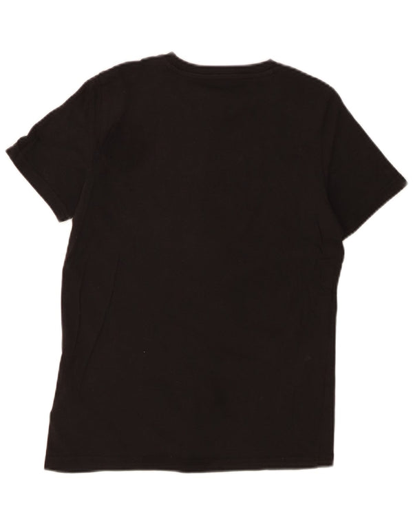Puma Jungen T-Shirt mit Grafik, 11–12 Jahre, schwarze Baumwolle