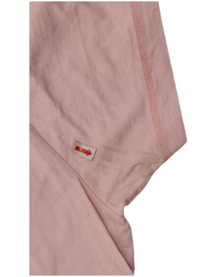 CHAMPION Damen Grafik-T-Shirt-Oberteil UK 10 Small Pink