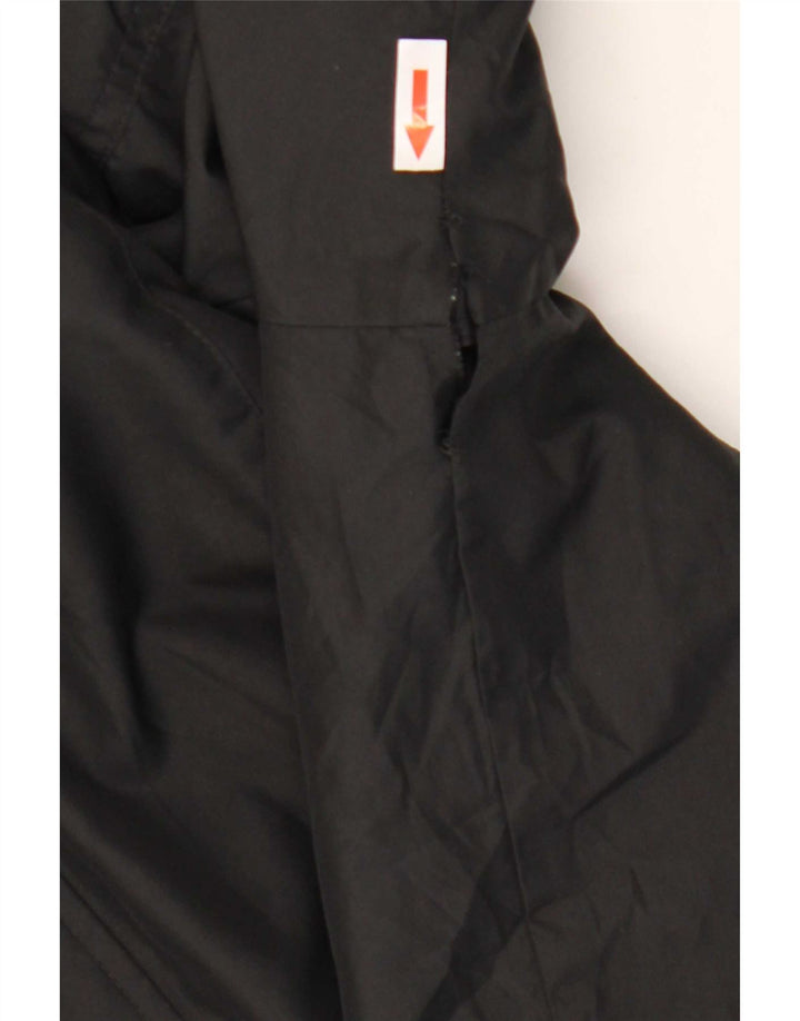 Adidas Jungen-Windbreakerjacke mit Kapuze, 13–14 Jahre, schwarzes Polyester