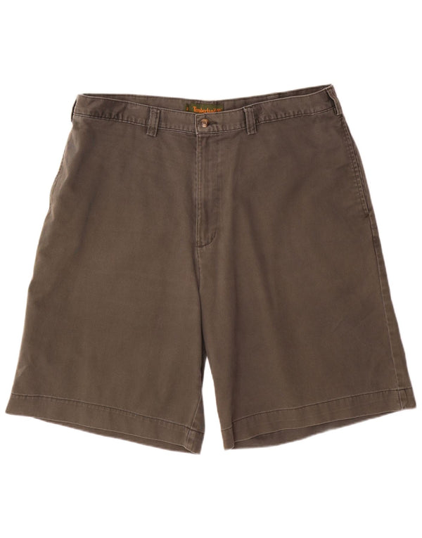 TIMBERLAND Herren Chino Shorts W38 XL Graue Baumwolle