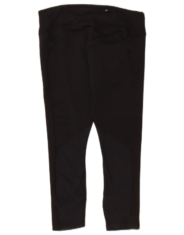 Nike Damen Leggings UK 16 Large Schwarz Polyester