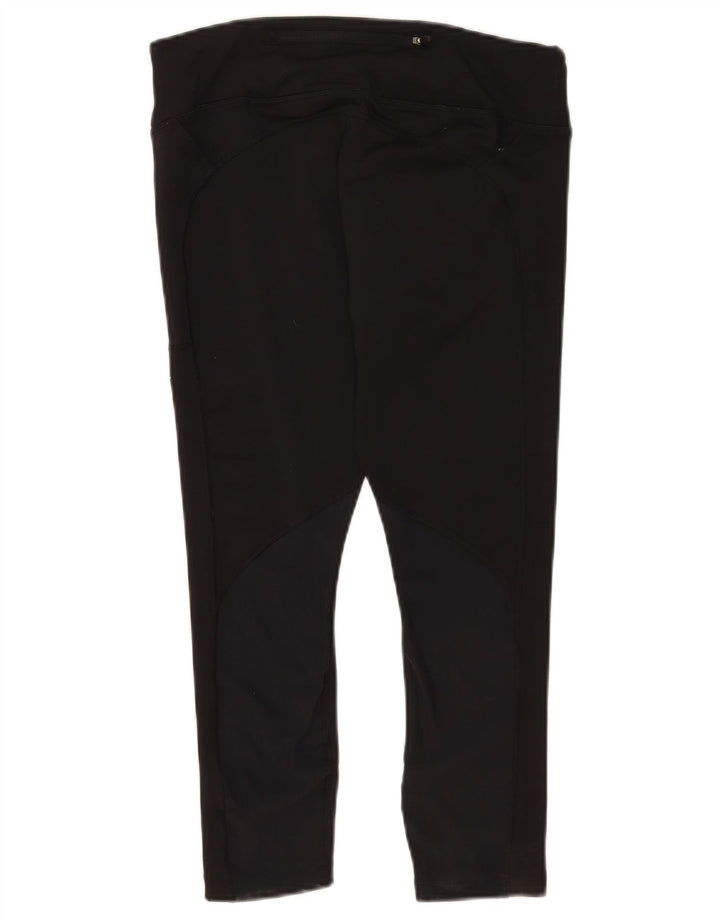 Nike Damen Leggings UK 16 Large Schwarz Polyester