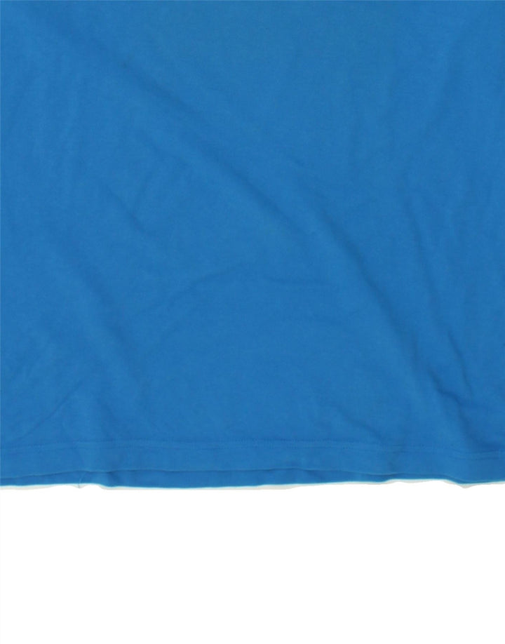 CHAMPION Mens Long Sleeve Polo Shirt Large Blue Cotton Vintage Champion and Second-Hand Champion from Messina Hembry 