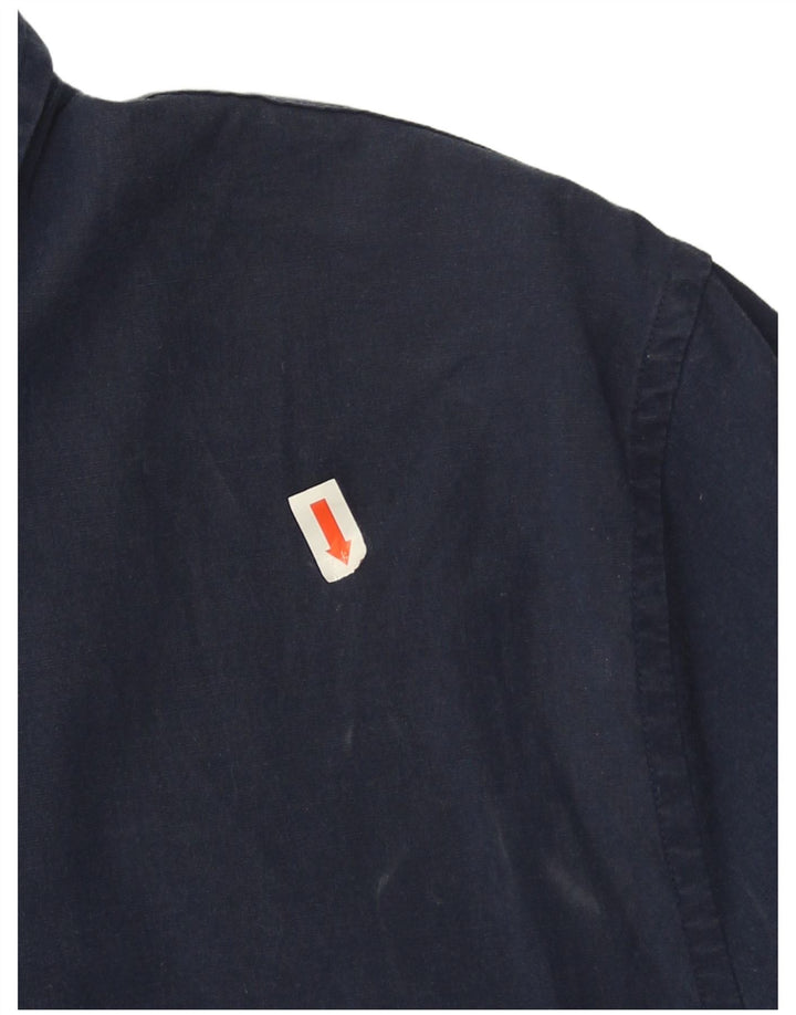 Abercrombie & Fitch Herrenhemd aus Baumwolle in mittlerer Marineblaufarbe