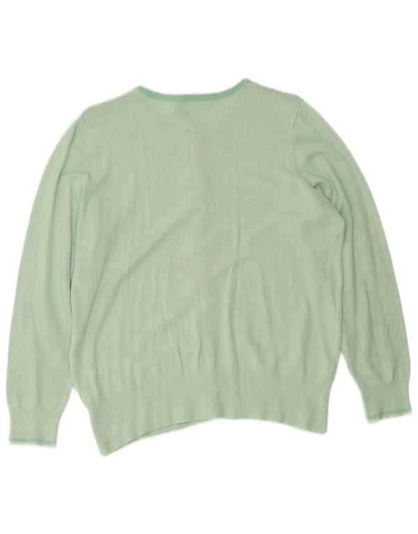 Marks & Spencer Damen-Cardigan-Pullover UK 16 Große grüne Viskose