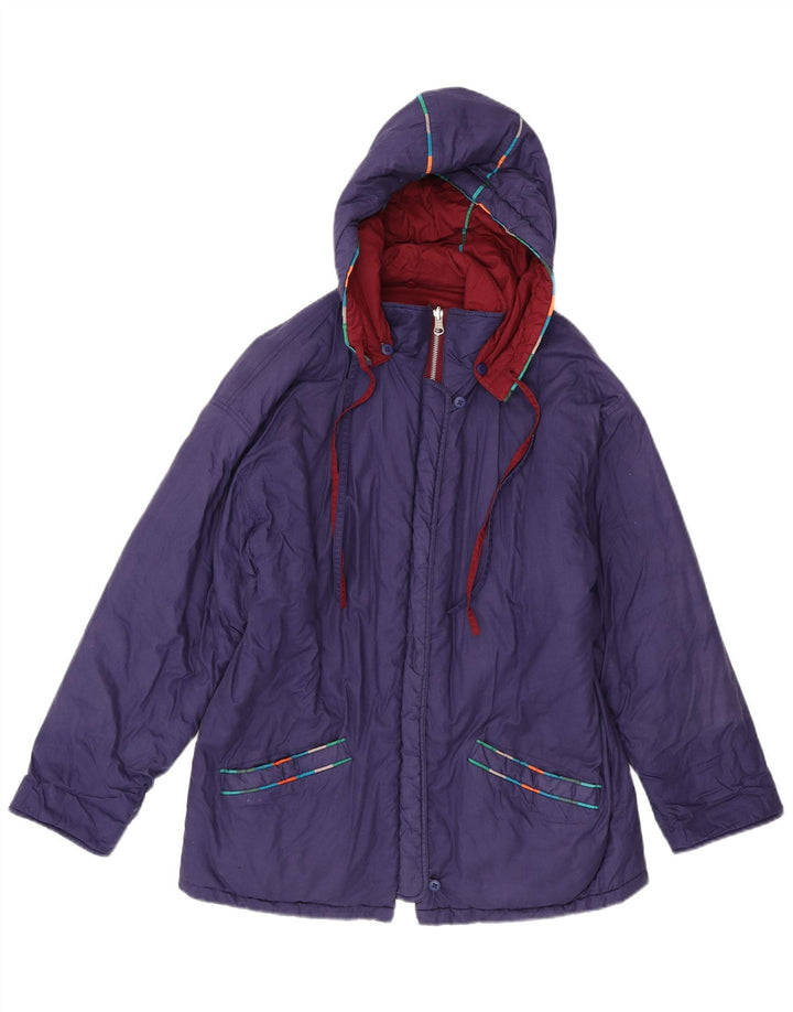 DW-Shop Damen Übergroße Windjacke mit Kapuze, EU 36, Größe S, Lila