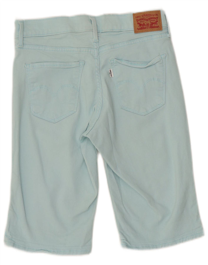 LEVI'S Damen Jeansshorts W27 Small Türkis Baumwolle