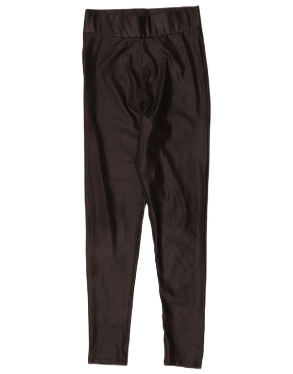 Zara Damen Leggings UK 8 Small Schwarz