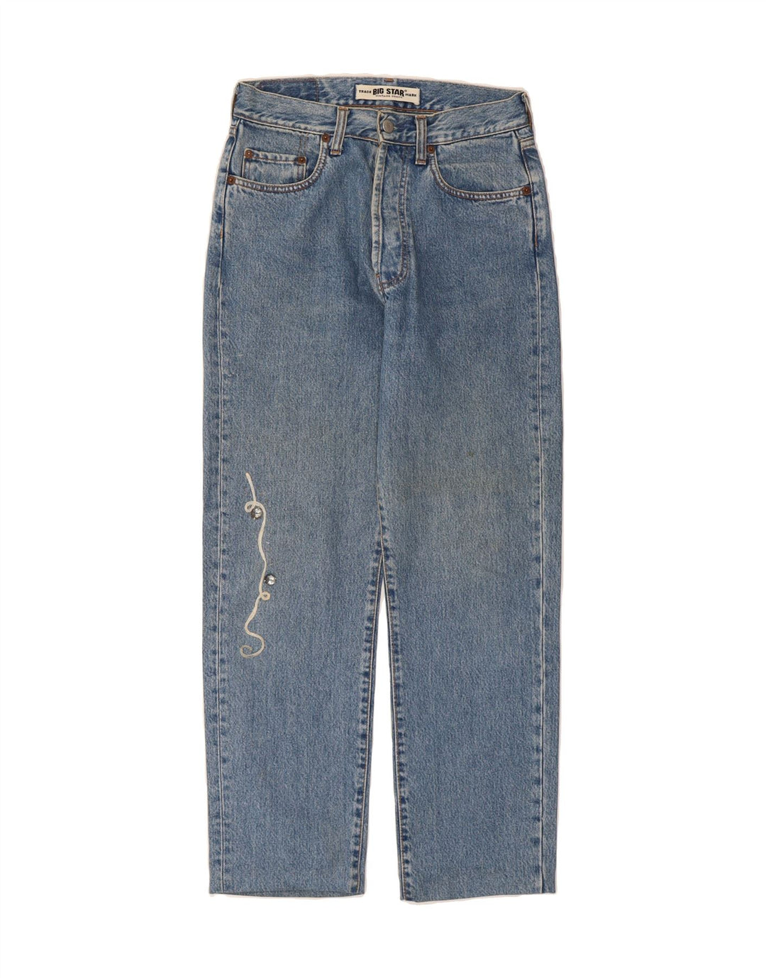 BIG STAR Mens Straight Jeans W30 L30 Blue Cotton Vintage Big Star and Second-Hand Big Star from Messina Hembry 