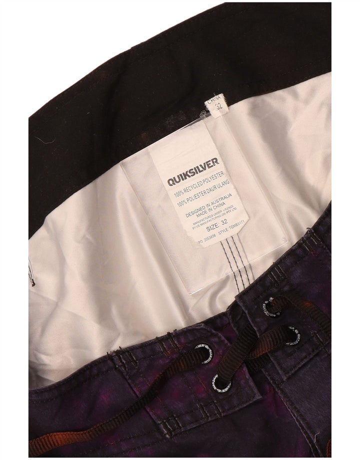 Quiksilver Herren-Badeshorts mit Grafik, mittelviolettes Batik-Polyester