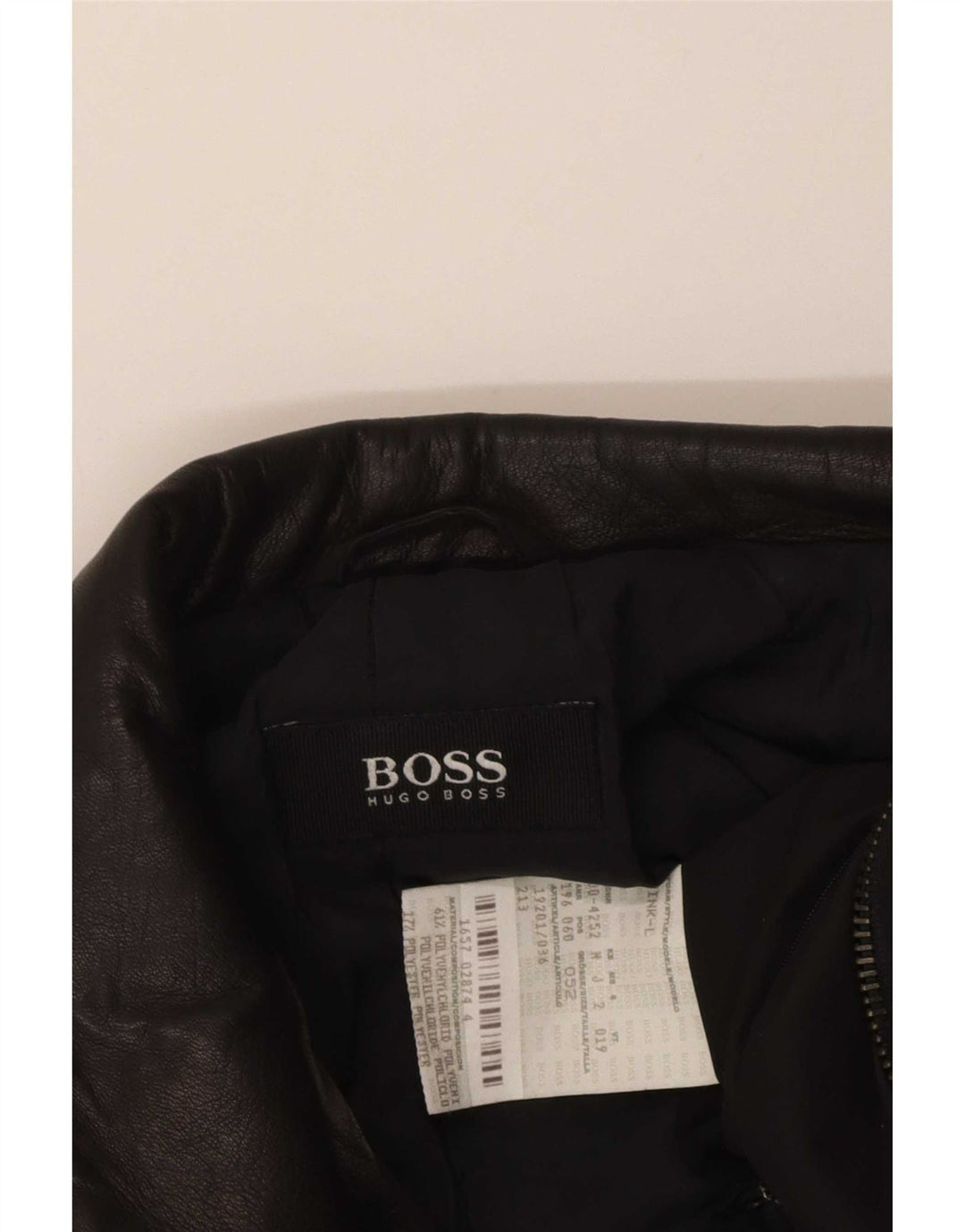 Hugo Boss Herrenmantel EU 52 XL Schwarz Polychlorid
