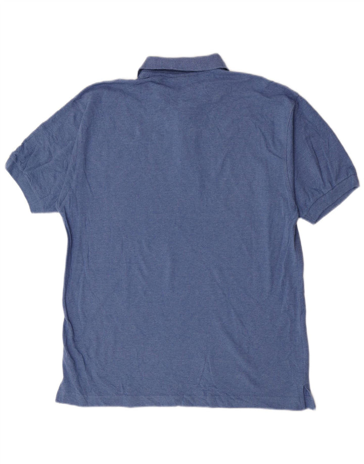 Lotto Herren-Poloshirt, groß, blaue Baumwolle