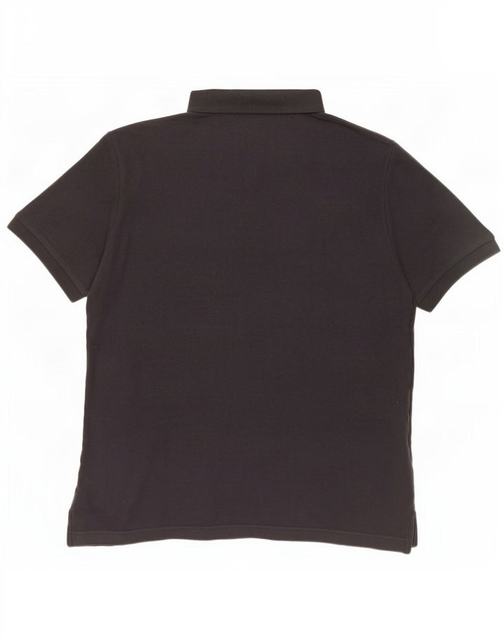 Nike Herren-Poloshirt, groß, aus schwarzer Baumwolle