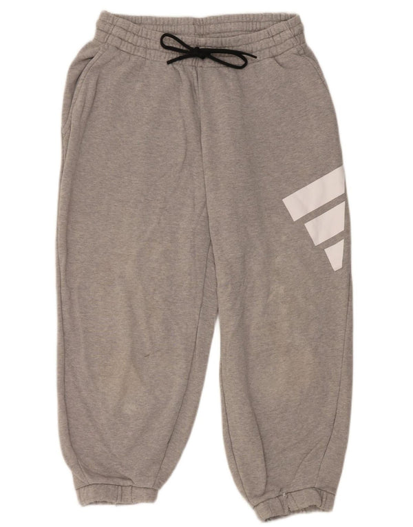 Adidas Damen Capri Loose Fit Trainingshose Jogger UK 14 Large Grau