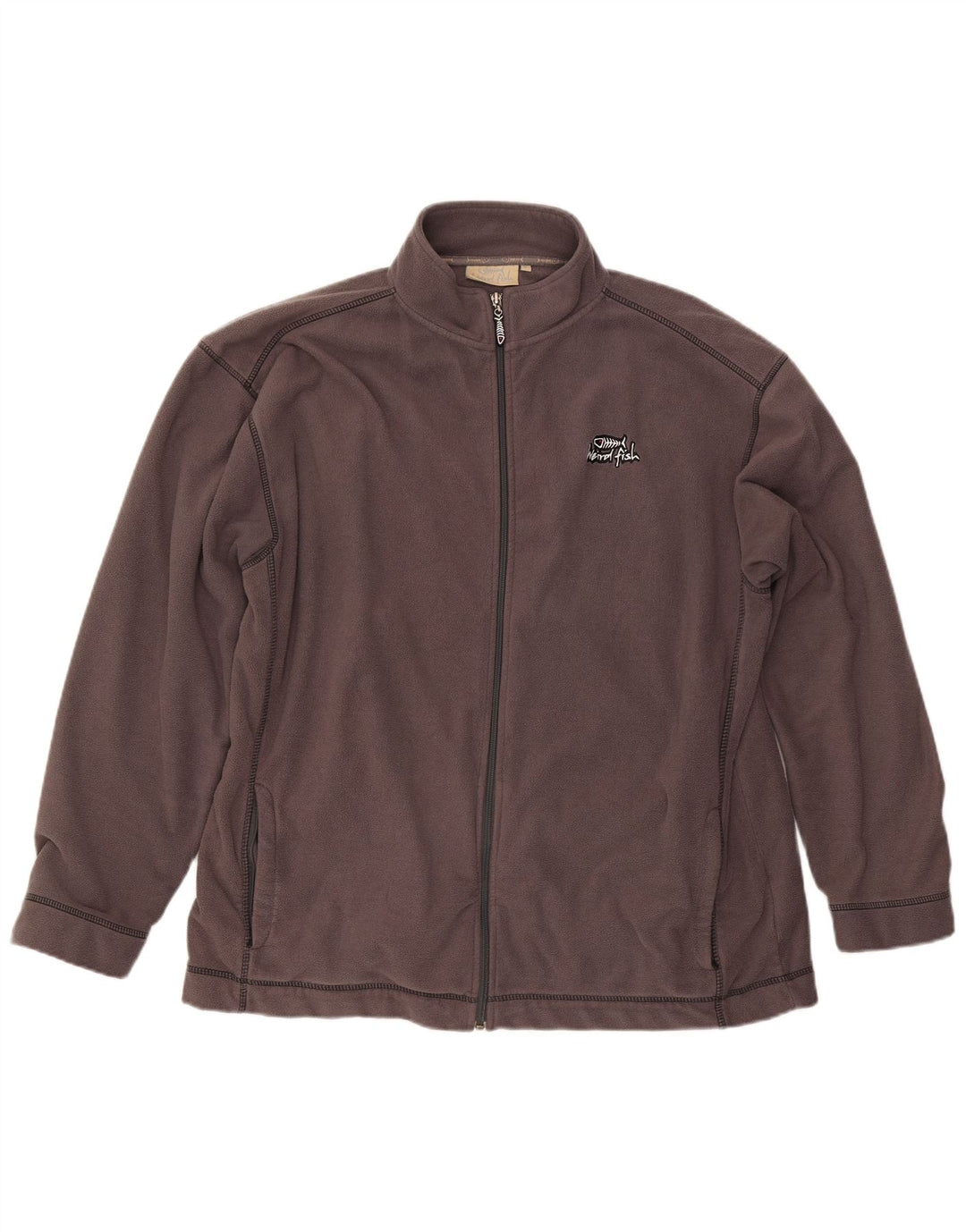 Weird Fish Herren Fleecejacke UK 42 XL Grau Polyester